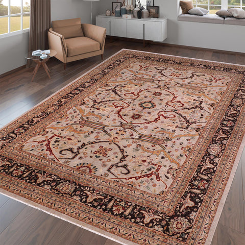 handmade Traditional Kafkaz Gray Brown Hand Knotted RECTANGLE 100% WOOL area rug 12x15