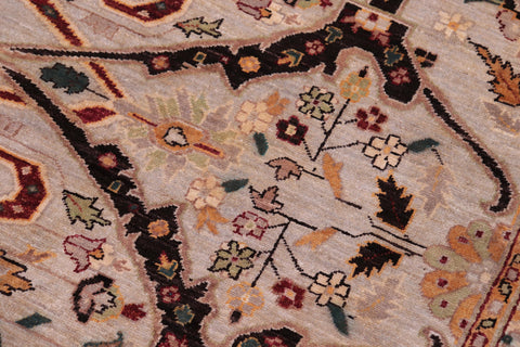 handmade Traditional Kafkaz Gray Brown Hand Knotted RECTANGLE 100% WOOL area rug 12x15