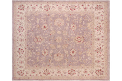 handmade Traditional  Lt. Brown Ivory Hand Knotted SQUARE 100% WOOL area rug 7x7
