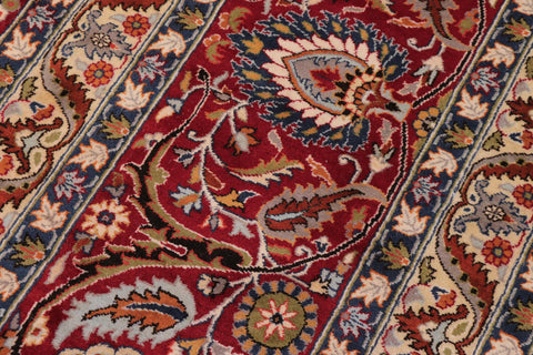 handmade Transitional New Asif Red Blue Hand Knotted RECTANGLE 100% WOOL area rug 12x15