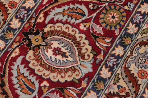 handmade Transitional New Asif Red Blue Hand Knotted RECTANGLE 100% WOOL area rug 12x15