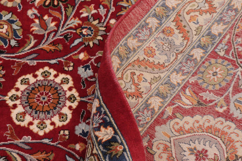 handmade Transitional New Asif Red Blue Hand Knotted RECTANGLE 100% WOOL area rug 12x15