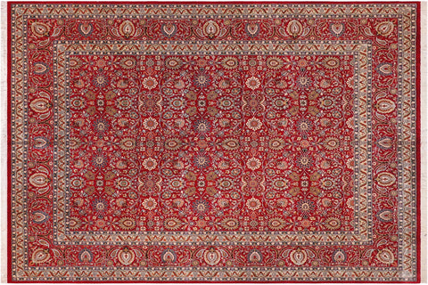 handmade Transitional New Asif Red Blue Hand Knotted RECTANGLE 100% WOOL area rug 12x15