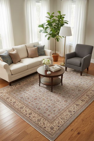 handmade Transitional Jafri Lt. Gray Tan Hand Knotted RECTANGLE 100% WOOL area rug 12x15