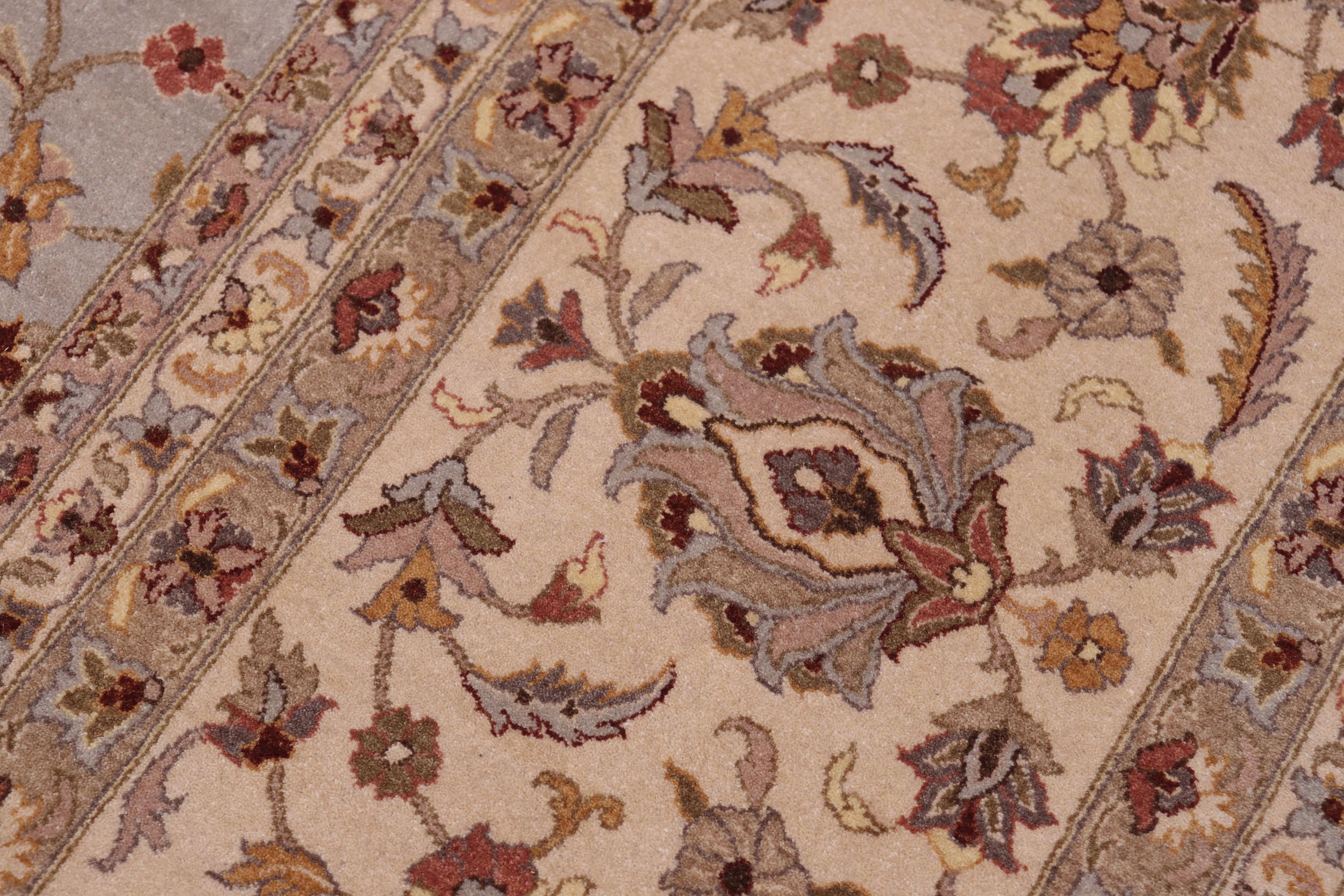 handmade Transitional Jafri Lt. Gray Tan Hand Knotted RECTANGLE 100% WOOL area rug 12 x 15