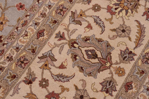 Vintage Jafri Stephani Gray/Tan Wool Rug - 12'4''X15'5''