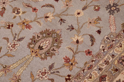 Vintage Jafri Stephani Gray/Tan Wool Rug - 12'4''X15'5''