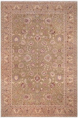 handmade Traditional Kafkaz Lt. Green Tan Hand Knotted RECTANGLE 100% WOOL area rug 12X17