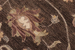 handmade Traditional Kafkaz Brown Lt. Gold Hand Knotted RECTANGLE 100% WOOL area rug 12X17