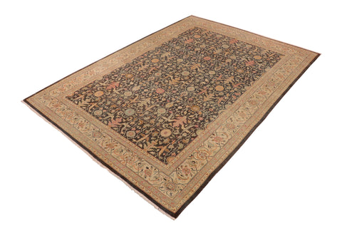 handmade Transitional Kafkaz Green Lt. Gray Hand Knotted RECTANGLE 100% WOOL area rug 10x14