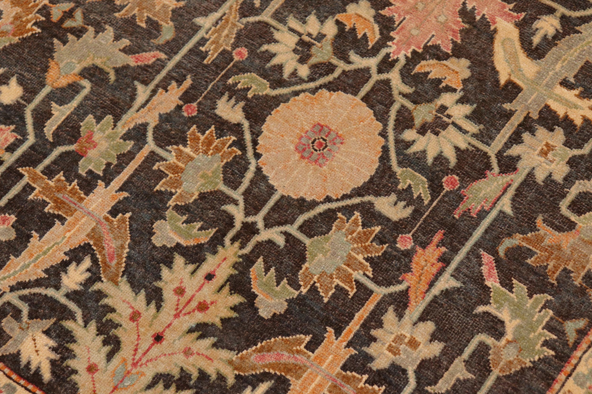 handmade Transitional Kafkaz Green Lt. Gray Hand Knotted RECTANGLE 100% WOOL area rug 10x14