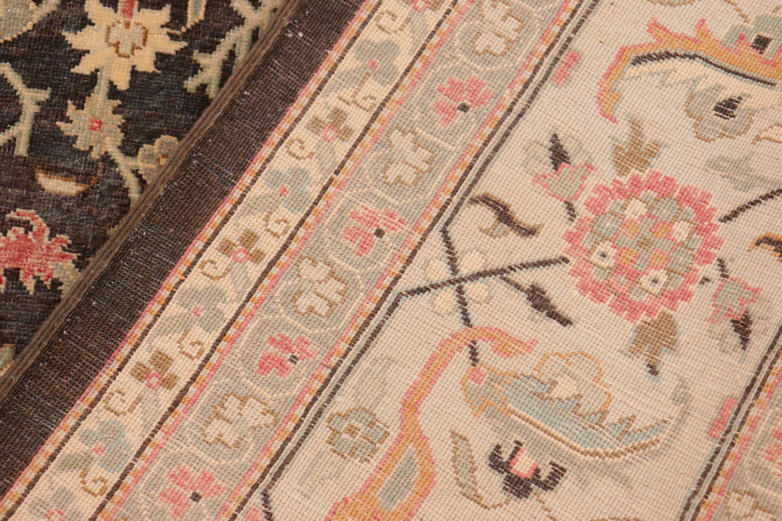 handmade Transitional Kafkaz Green Lt. Gray Hand Knotted RECTANGLE 100% WOOL area rug 10x14