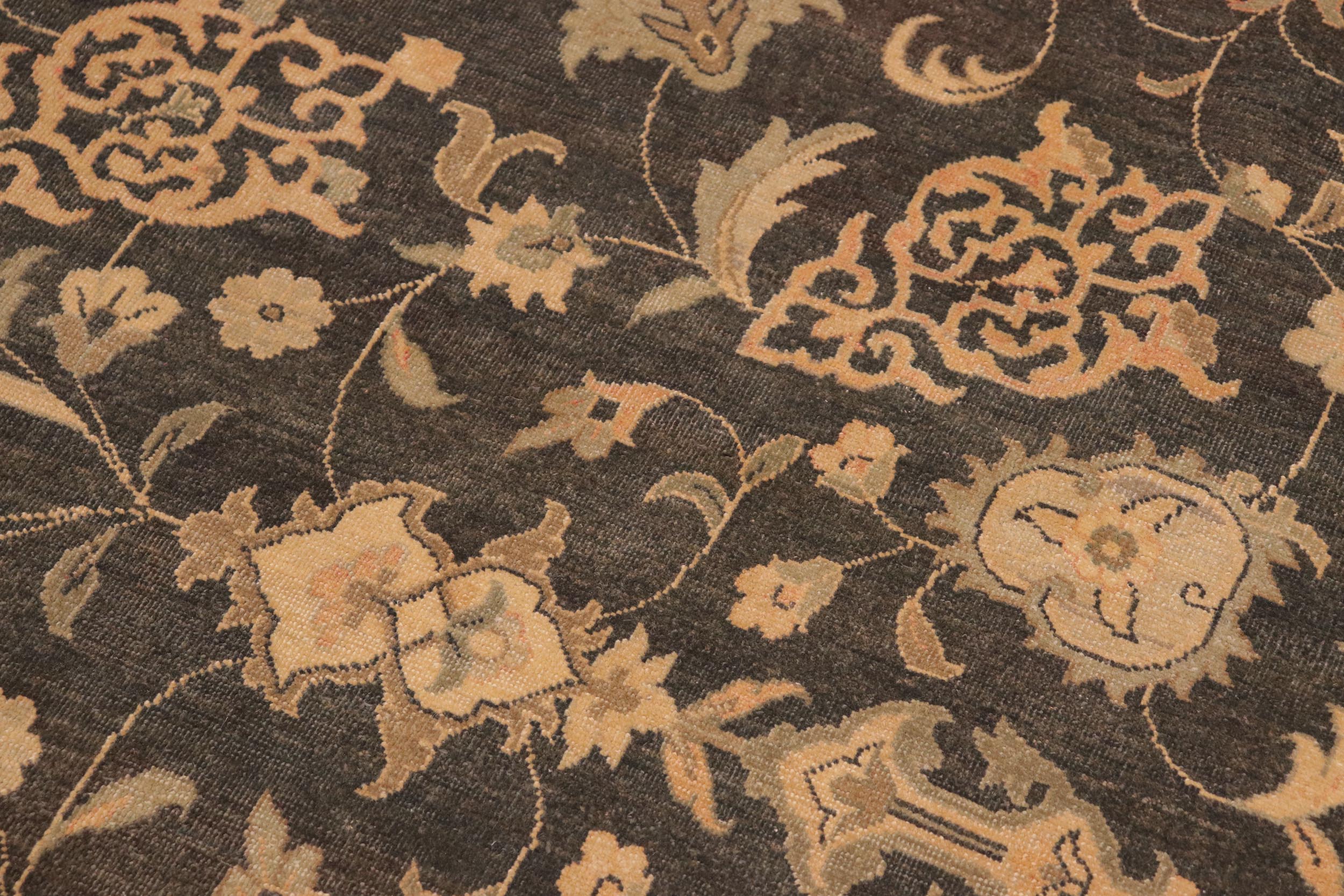 handmade Traditional Kafkaz Green Tan Hand Knotted RECTANGLE 100% WOOL area rug 10x14