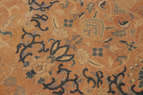 handmade Traditional Kafkaz Peach Beige Hand Knotted RECTANGLE 100% WOOL area rug 9x12