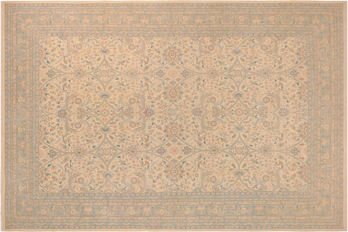 handmade Traditional Kafkaz Lt. Gray Gray Hand Knotted RECTANGLE 100% WOOL area rug 10x14