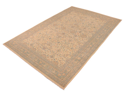 handmade Traditional Kafkaz Lt. Gray Gray Hand Knotted RECTANGLE 100% WOOL area rug 10x14