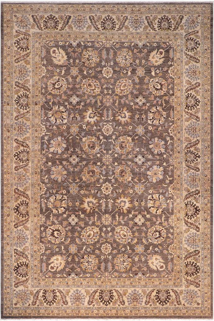 handmade Traditional Kafkaz Gray Lt. Tan Hand Knotted RECTANGLE 100% WOOL area rug 12X18
