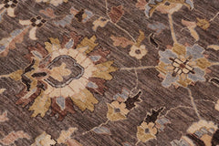 handmade Traditional Kafkaz Gray Lt. Tan Hand Knotted RECTANGLE 100% WOOL area rug 12X18