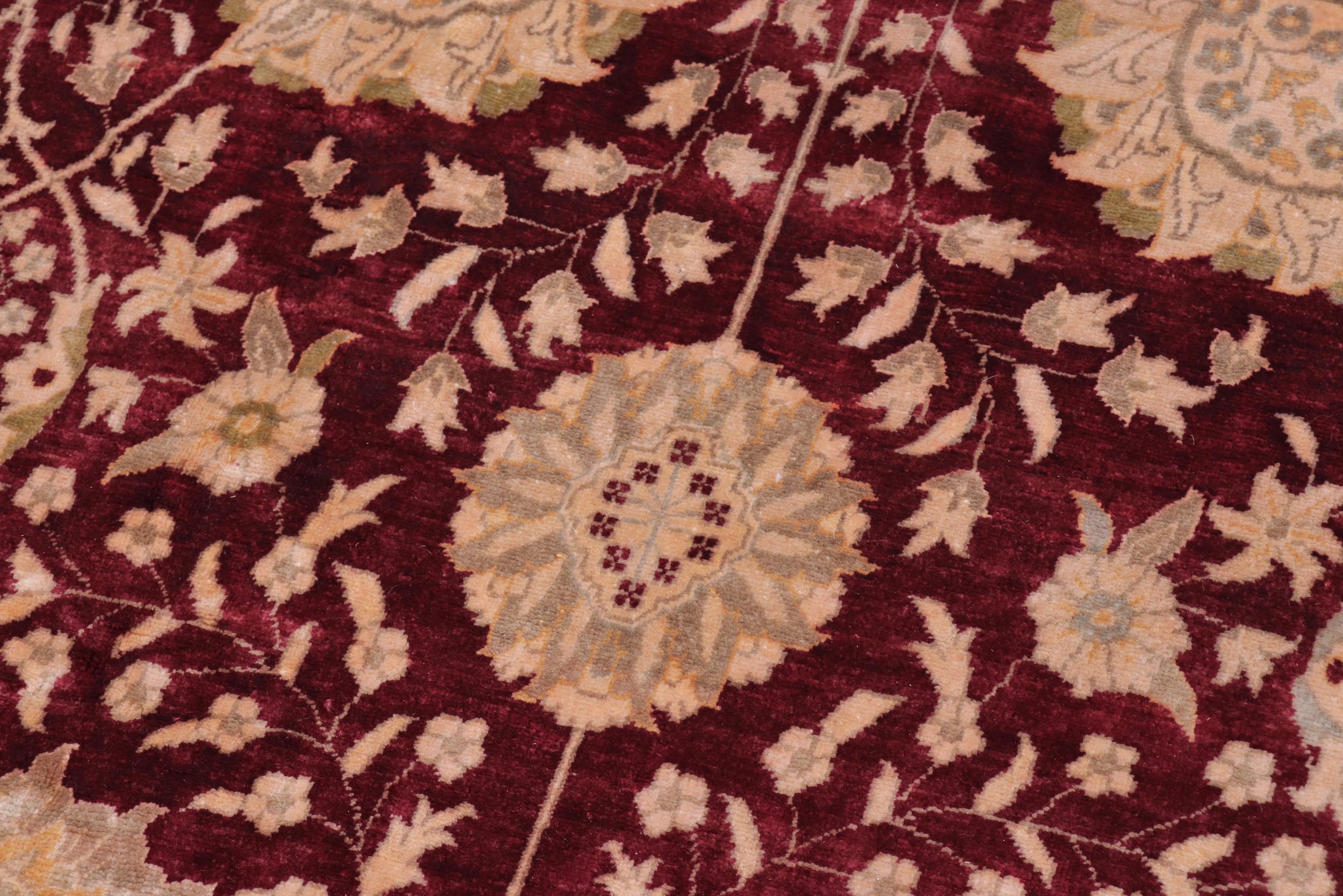 handmade Transitional Design Red Red Hand Knotted RECTANGLE 100% WOOL area rug 12' x 19'