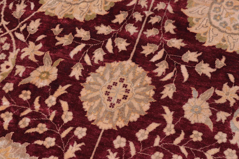 handmade Transitional Design Red Red Hand Knotted RECTANGLE 100% WOOL area rug 12' x 19'