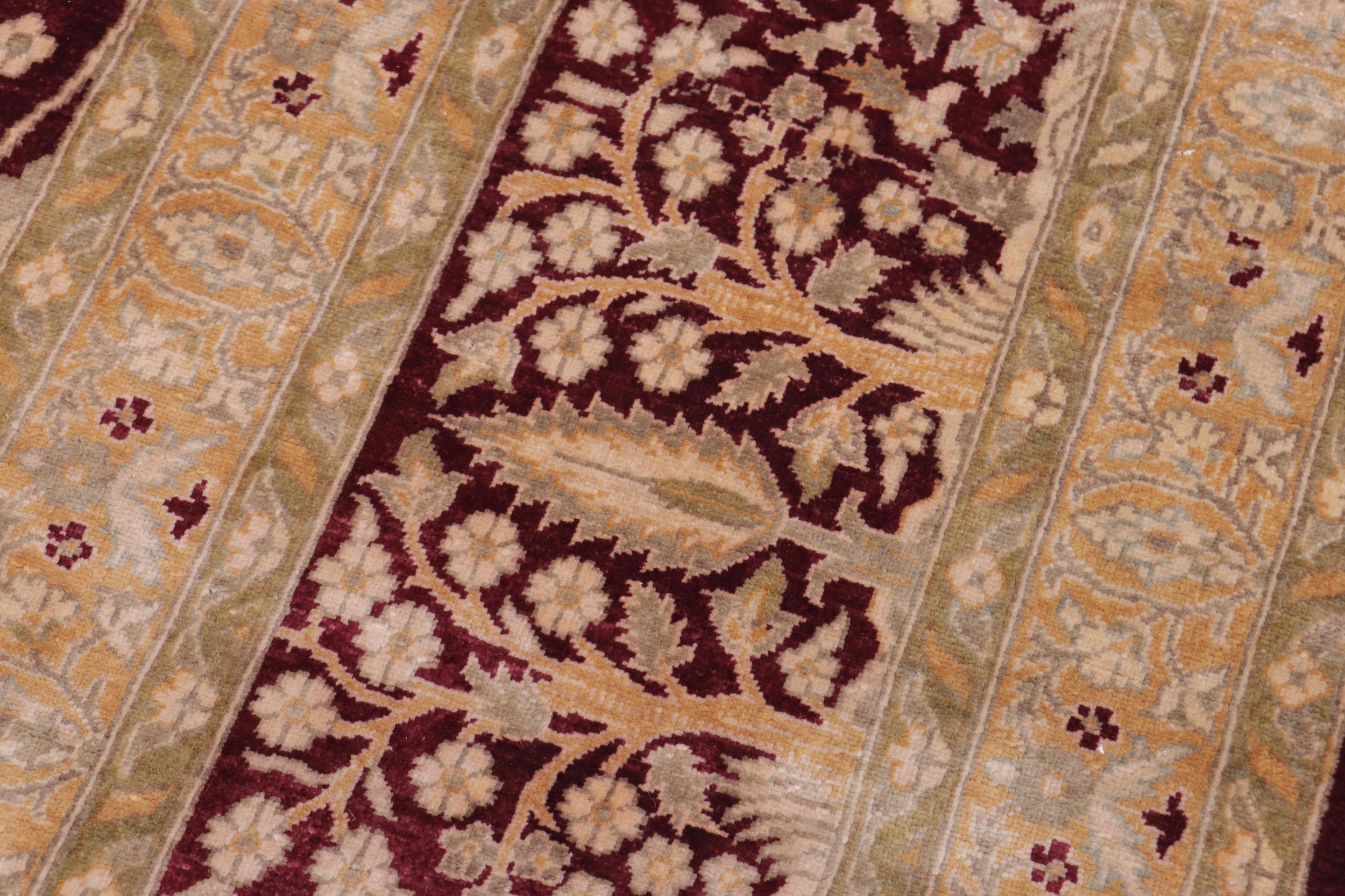 handmade Transitional Design Red Red Hand Knotted RECTANGLE 100% WOOL area rug 12' x 19'