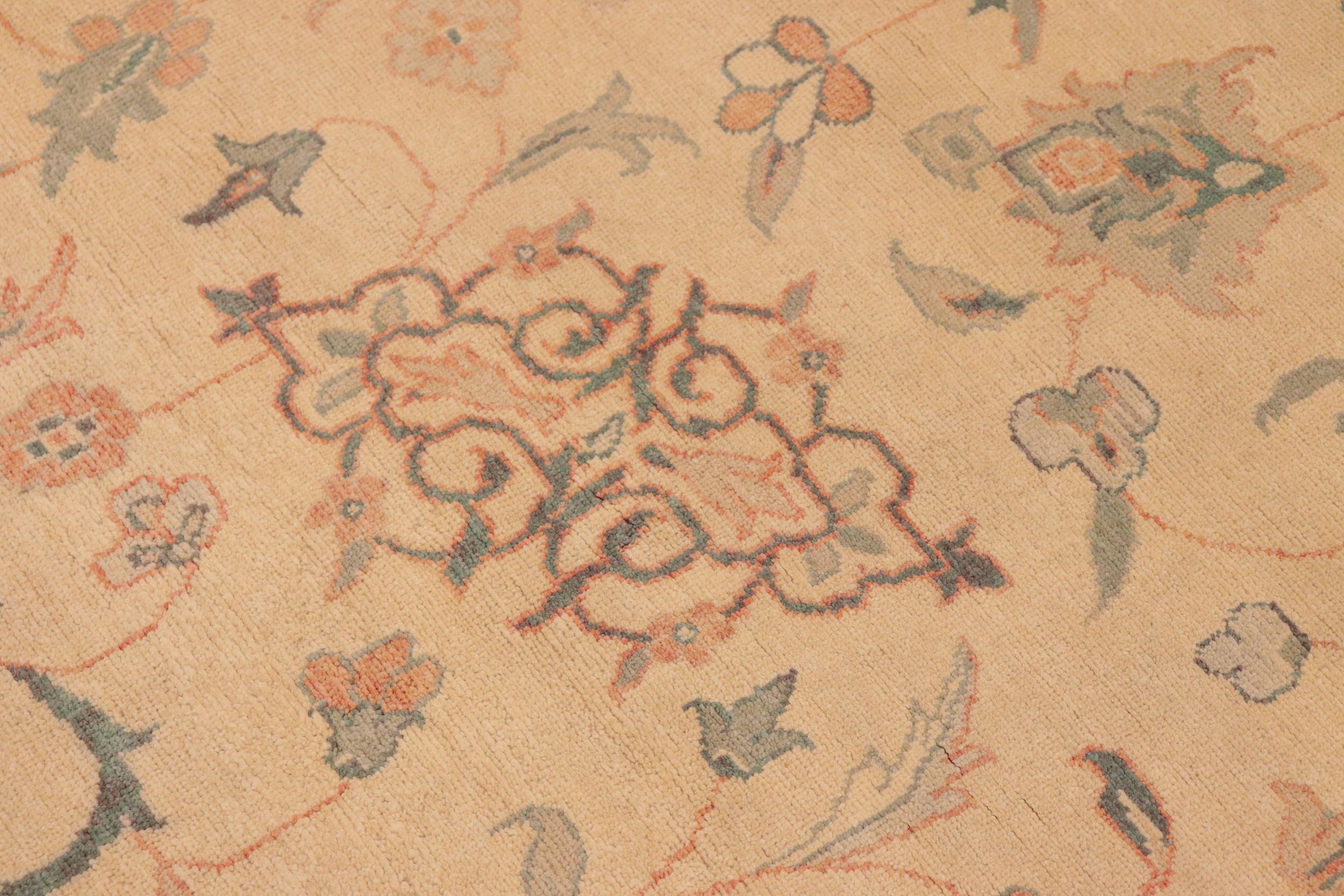 handmade Traditional Kafkaz Beige Brown Hand Knotted RECTANGLE 100% WOOL area rug 10x14