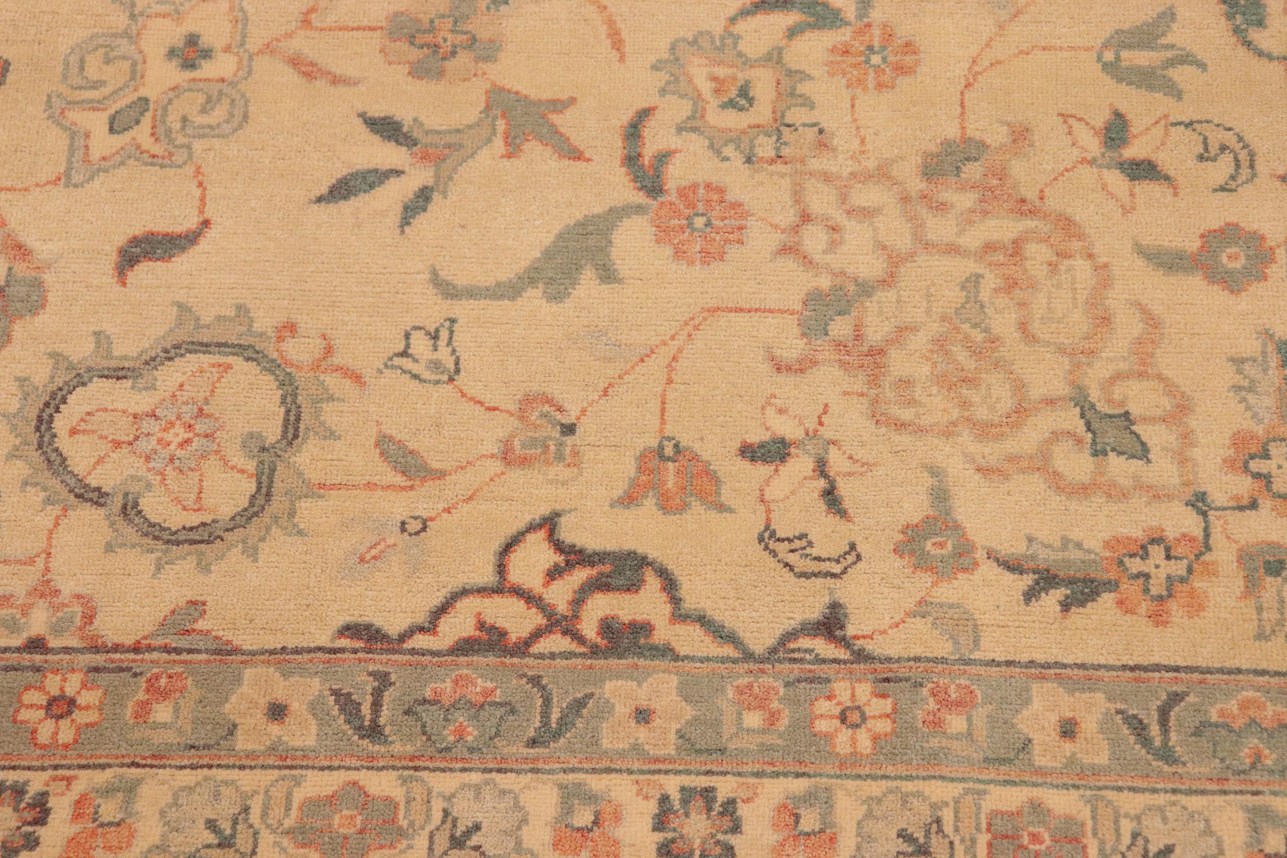 handmade Traditional Kafkaz Beige Brown Hand Knotted RECTANGLE 100% WOOL area rug 10x14