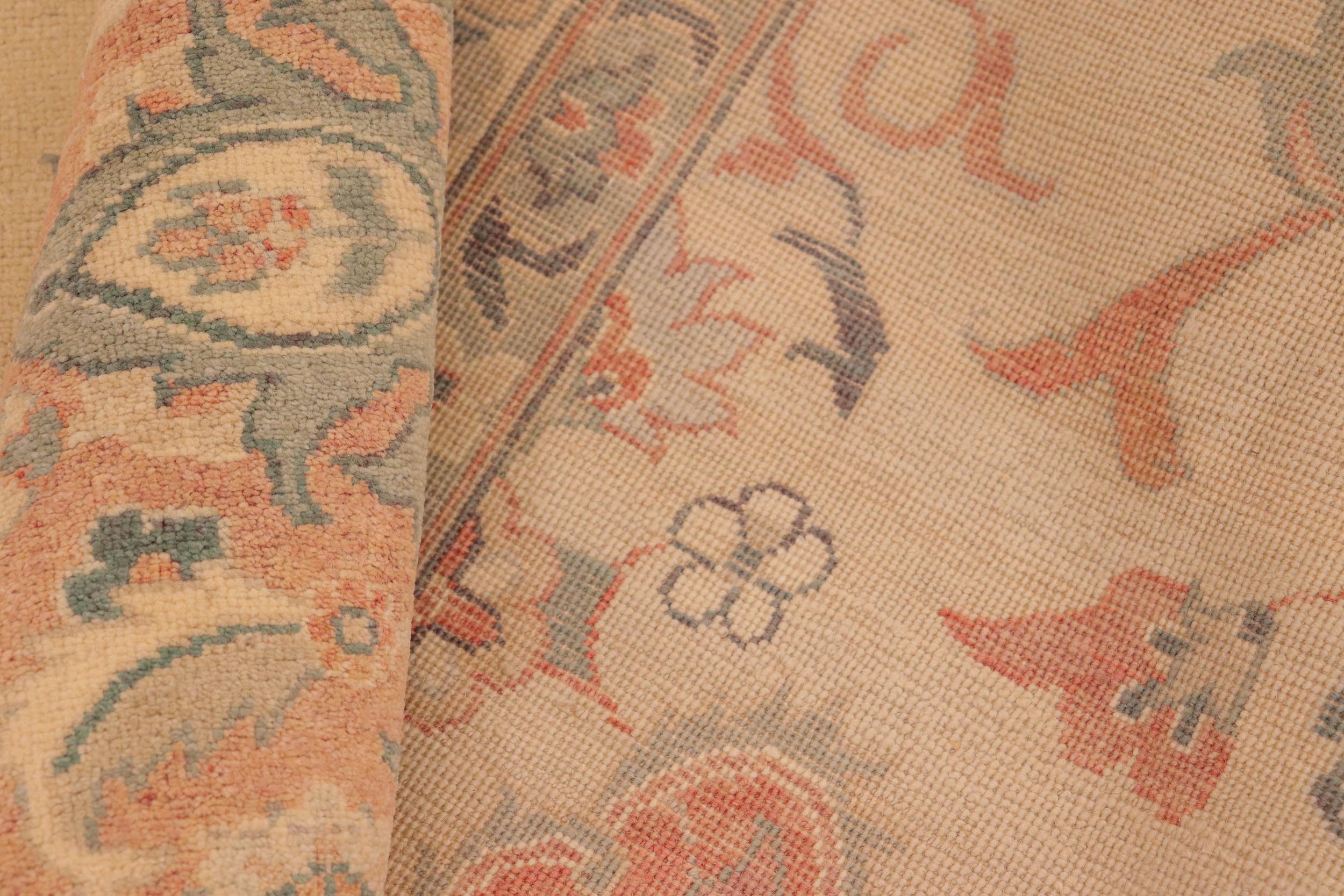 handmade Traditional Kafkaz Beige Brown Hand Knotted RECTANGLE 100% WOOL area rug 10x14