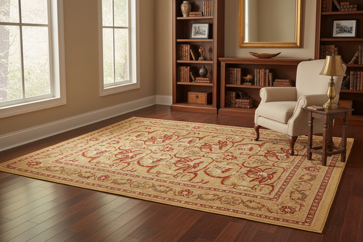handmade Transitional  Green Rust Hand Knotted RECTANGLE 100% WOOL area rug 10 x 14