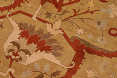 Antique Karri Green/Rust Wool Rug - 10'0''X13'8''