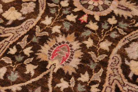 handmade Transitional Tabriz Brown Brown Hand Knotted GALLERY 100% WOOL area rug 8' x 25'