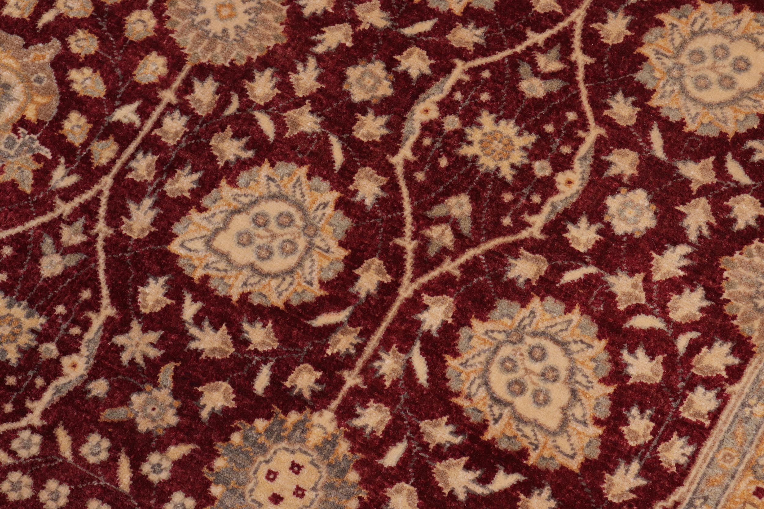 handmade Transitional Design Red Red Hand Knotted GALLERY 100% WOOL area rug 6' x 12'