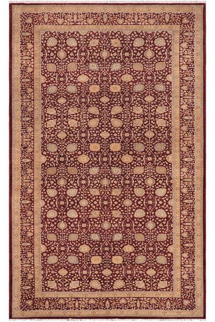 handmade Traditional Design Red Red Hand Knotted GALLERY 100% WOOL area rug 6'X12'