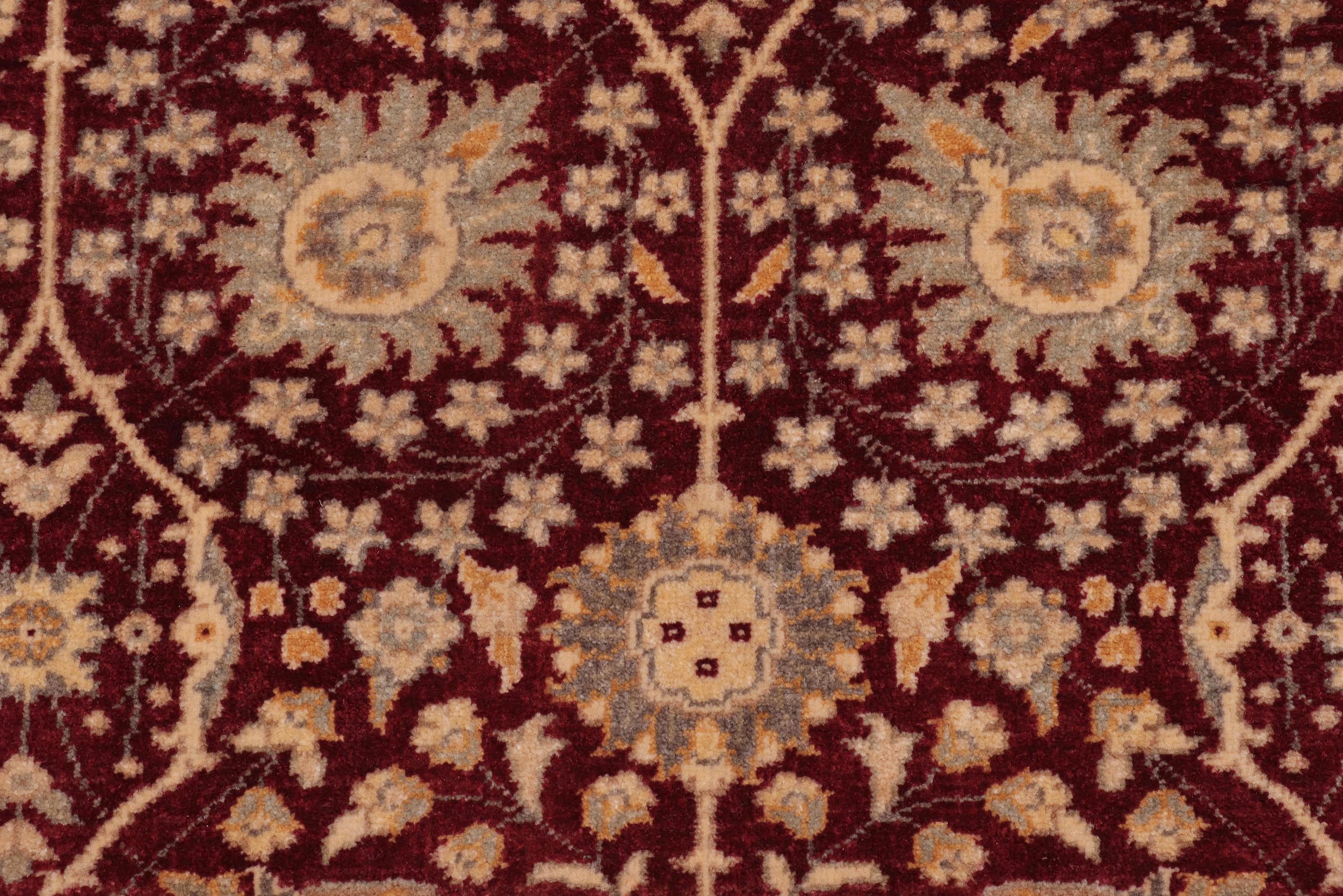 handmade Transitional Design Red Red Hand Knotted GALLERY 100% WOOL area rug 6' x 12'