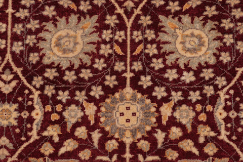 handmade Transitional Design Red Red Hand Knotted GALLERY 100% WOOL area rug 6' x 12'