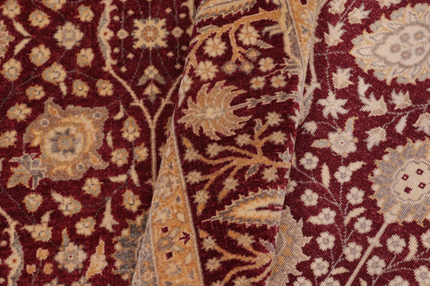 handmade Transitional Design Red Red Hand Knotted GALLERY 100% WOOL area rug 6' x 12'