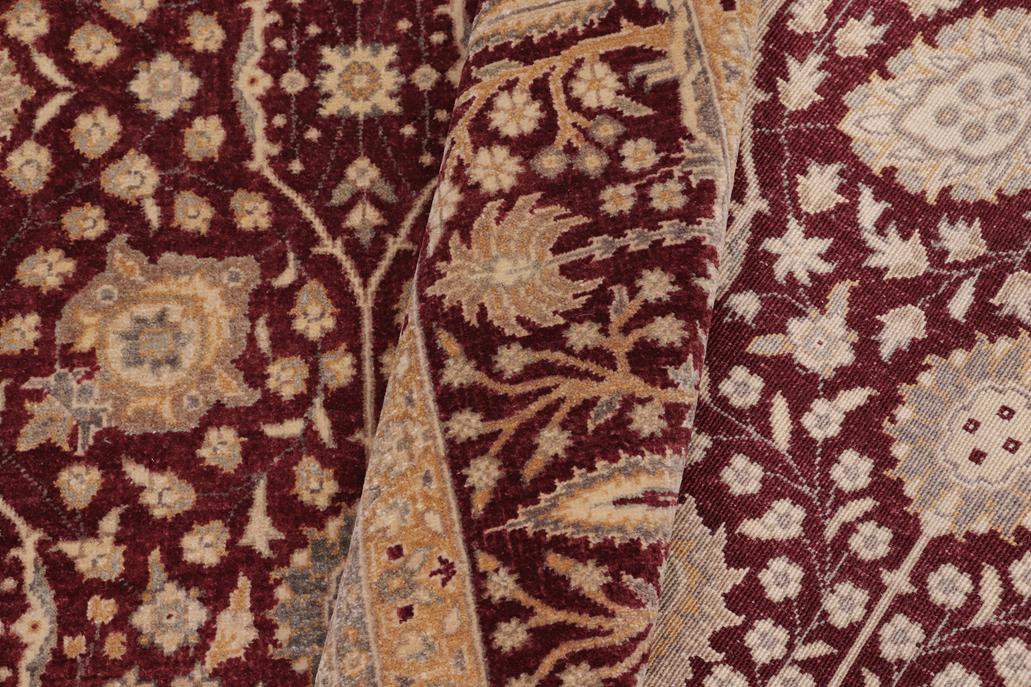 handmade Traditional Design Red Red Hand Knotted GALLERY 100% WOOL area rug 6'X12'