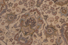 handmade Traditional Lahore Ivory Tan Hand Knotted GALLERY 100% WOOL area rug 6'X12'