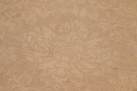 handmade Modern Kafkaz Brown Tan Hand Knotted RECTANGLE 100% WOOL area rug 10' x 14'