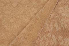 handmade Transitional Kafkaz Brown Tan Hand Knotted RECTANGLE 100% WOOL area rug 10X14