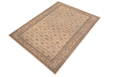 handmade Traditional Design Ivory Ivory Hand Knotted GALLERY 100% WOOL area rug 6'X12'