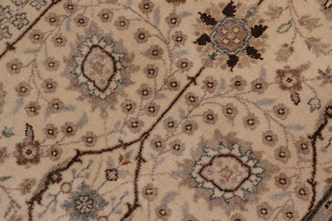 handmade Traditional Design Ivory Ivory Hand Knotted GALLERY 100% WOOL area rug 6'X12'