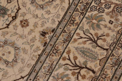 handmade Traditional Design Ivory Ivory Hand Knotted GALLERY 100% WOOL area rug 6'X12'