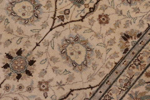handmade Traditional Design Ivory Ivory Hand Knotted GALLERY 100% WOOL area rug 6'X12'