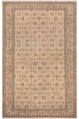 handmade Traditional Design Ivory Ivory Hand Knotted GALLERY 100% WOOL area rug 6'X12'