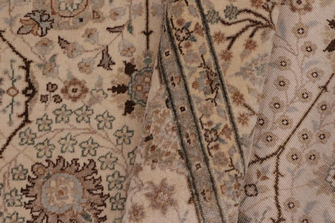 handmade Traditional Design Ivory Ivory Hand Knotted GALLERY 100% WOOL area rug 6'X12'