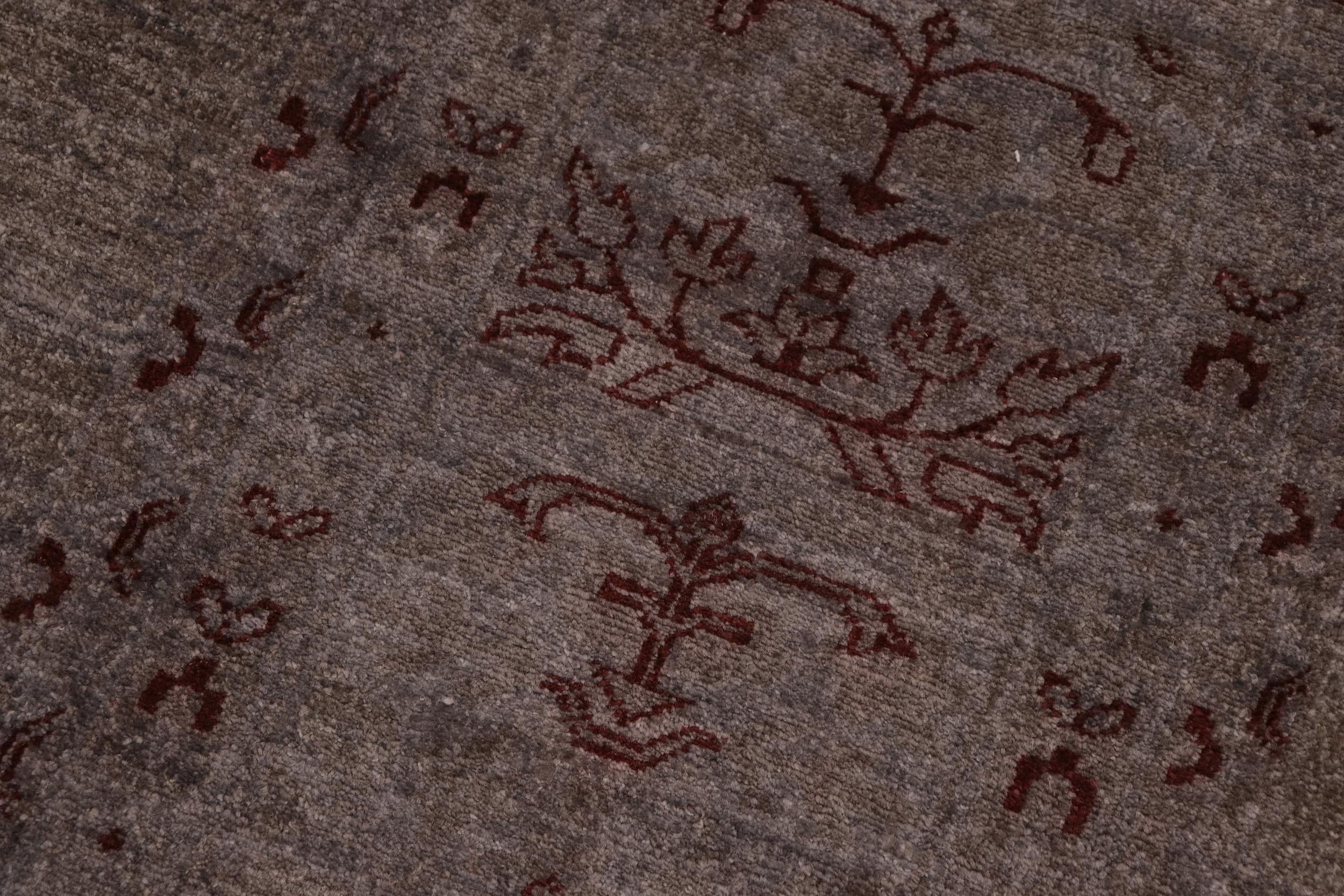 handmade Over Dyed Over Dyed Brown Red Hand Knotted RECTANGLE 100% WOOL area rug 10' x 14'