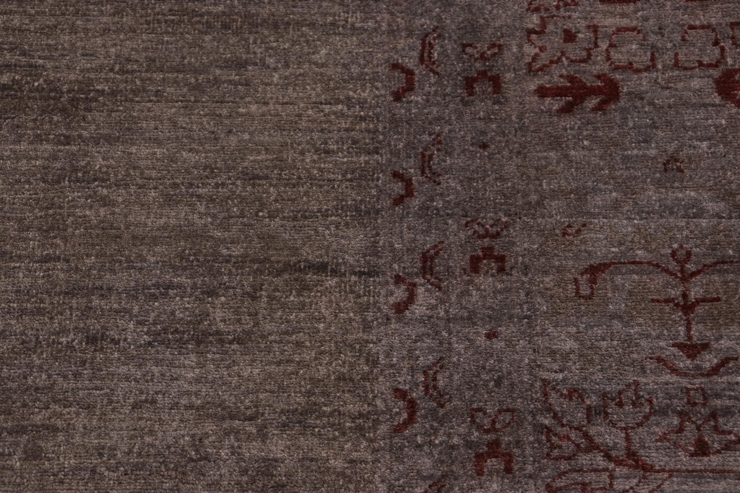 handmade Over Dyed Over Dyed Brown Red Hand Knotted RECTANGLE 100% WOOL area rug 10' x 14'