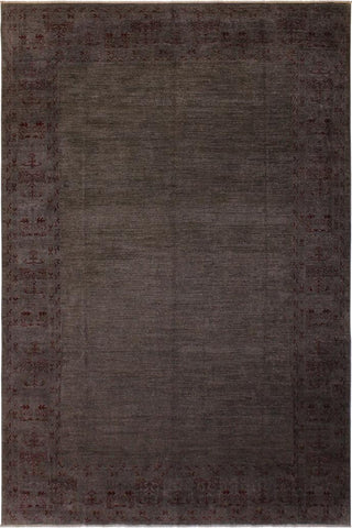A02863,10 0"x13 8",Over Dyed                     ,10x14,Grey,DRK. RED,Hand-knotted                  ,Pakistan   ,100% Wool  ,Rectangle  ,652671149276