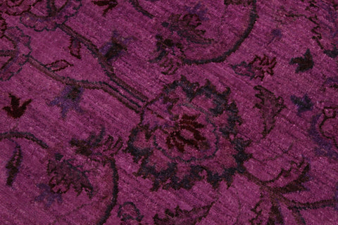 A02864, 7 8"x 8 1",Over Dyed                     ,8x8,Purple,RED,Hand-knotted                  ,Pakistan   ,100% Wool  ,Round      ,652671149283